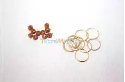 10 Caps De Mouton Ø3mm en plastique avec attache