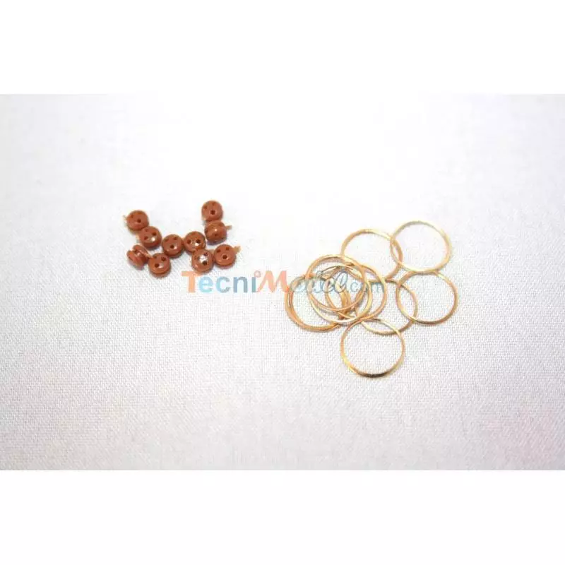 10 Caps De Mouton Ø3mm en plastique avec attache Aero-Naut 528153