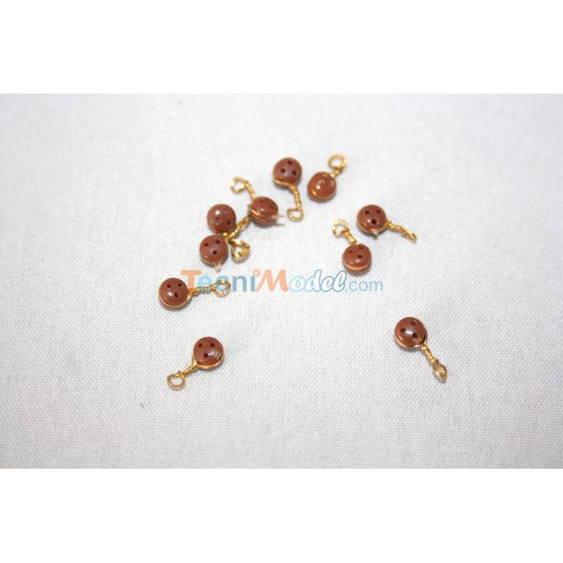 10 Caps De Mouton Ø3mm en plastique avec attache Aero-Naut 528153