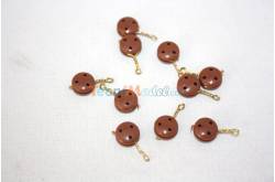 10 Caps De Mouton Ø12mm en plastique avec attache