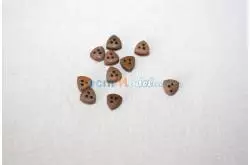 10 Caps De Mouton en bois brun 5mm Aero-Naut 528605