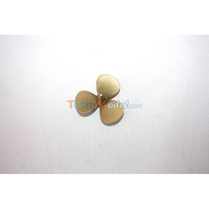 Hélice classique tripale 40mm M4 à droite en plastique Aero-Naut 717085