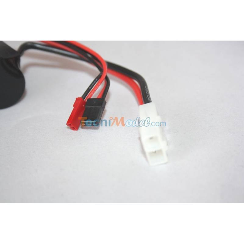 Batterie Nimh 6v 4600mAh avec prises Tamiya + JR + Bec, format quinconce