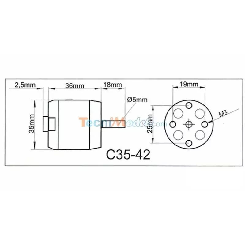 Moteur Brushless ROXXY Outrunner C35-42-930kV
