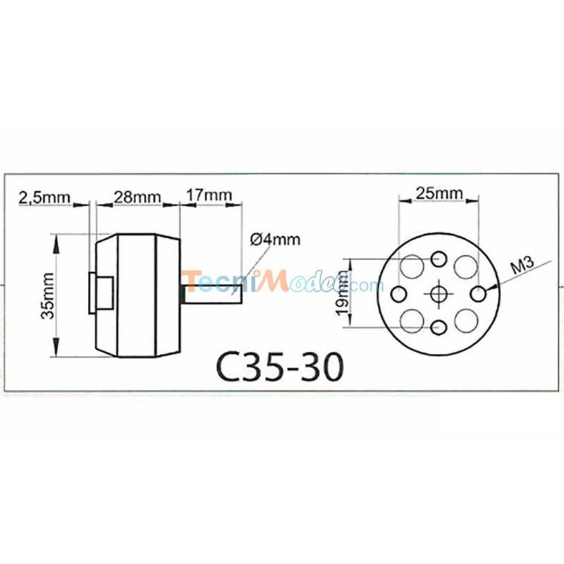 ROXXY Brushless Outrunner Motor C35-30-950kV