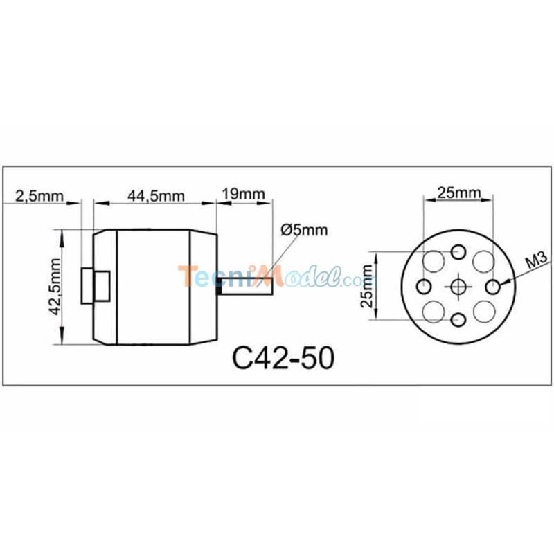 ROXXY Brushless Outrunner Motor C42-50-720kV