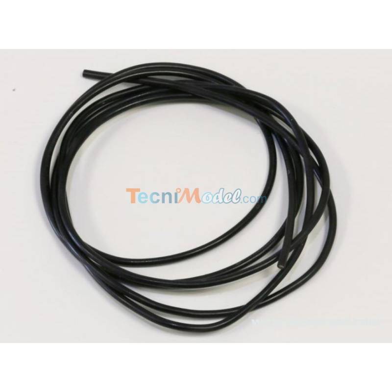 Câble silicone 0.5mm² noir AWG20 1m