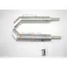 2 Vertical Metal Exhausts for 1/14 RC Trucks - LESU G-6038-B