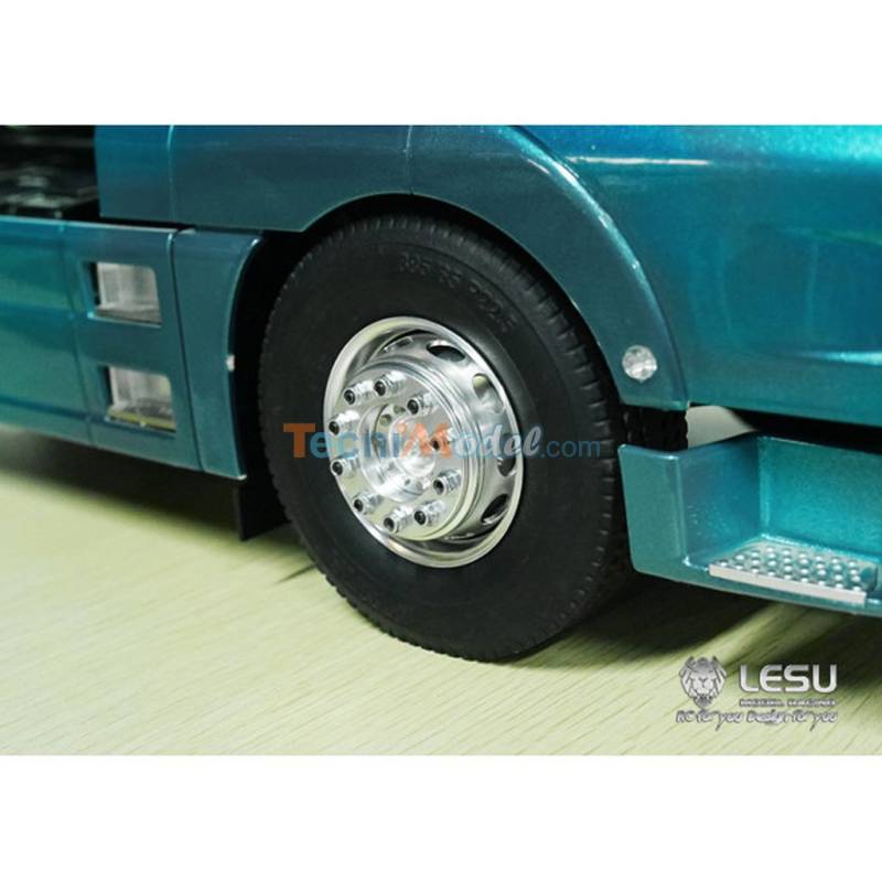 Pair of large front aluminum rims for bearings - LESU W-2018-B