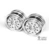 Pair of wide front aluminium wheels LESU LESU W-2017-1-tamiya