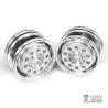 Pair of wide front aluminium wheels LESU LESU W-2017-1-tamiya