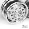 Pair of wide front aluminium wheels LESU LESU W-2017-1-tamiya