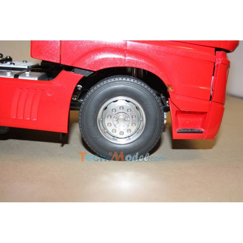 Pair of wide front aluminium wheels LESU LESU W-2017-1-tamiya