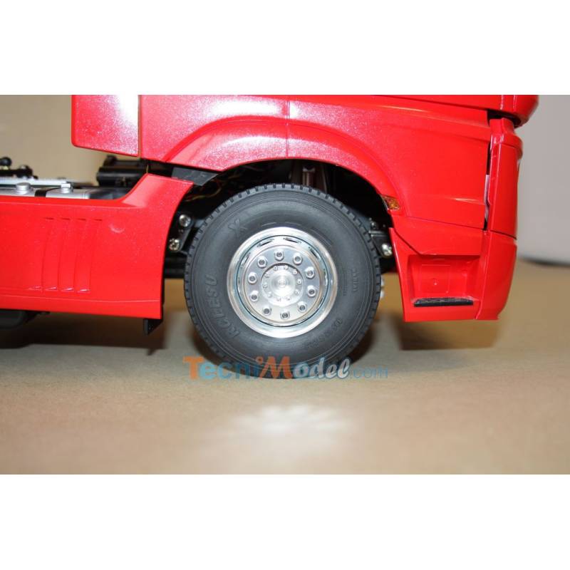 Pair of wide front aluminium wheels LESU W-2018-B