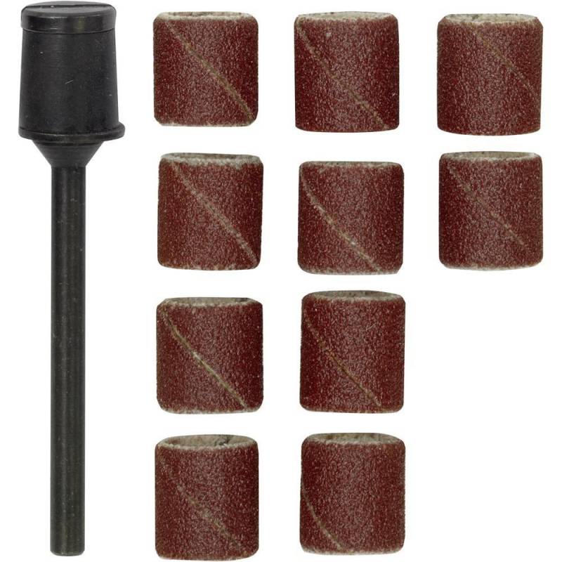 Papier émeri forme feuille cylindrique Ø 10 mm grain 150, par 10 pièces