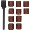 Papier émeri forme feuille cylindrique Ø 10 mm grain 150, par 10 pièces