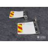 White mud flaps with brackets for American RC truck TAMIYA 1/14 - LESU GW-K003