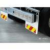 White mud flaps with brackets for American RC truck TAMIYA 1/14 - LESU GW-K003