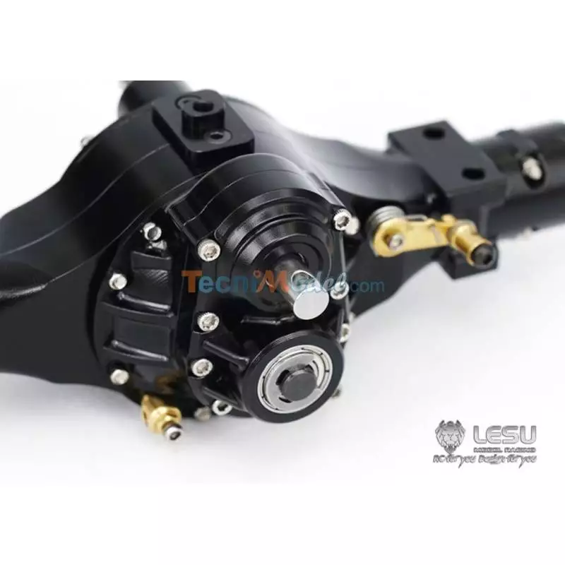 Essieu arrière central alu avec blocage de différentiel pour camions Tamiya Lesu Q-9004-B