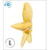 Three-blade brass propeller Ø30mm M4 range 162 type D Raboesch Left rb162-14