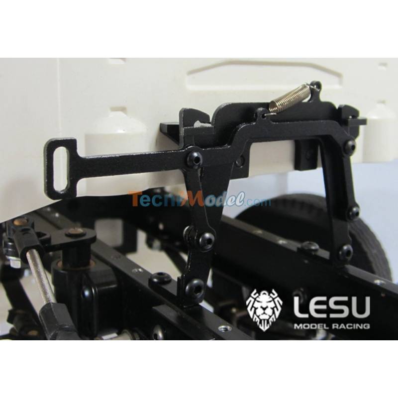 Verrou de cabine en alu anodisé noir LESU G-6005-B