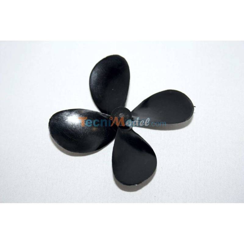 Hélice 4 pales classique 82mm M5 à droite en polyamide renforcé de fibre de verre 2311.82