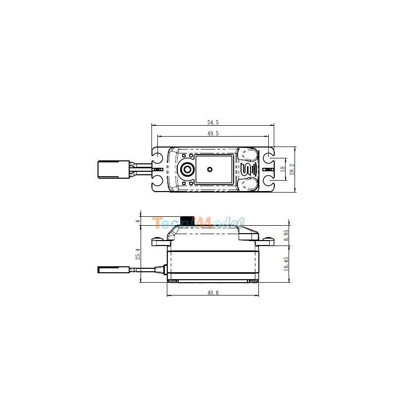 Servo Savöx low profile DIGITAL SV-1254MG+ 15kg.cm 7.4v