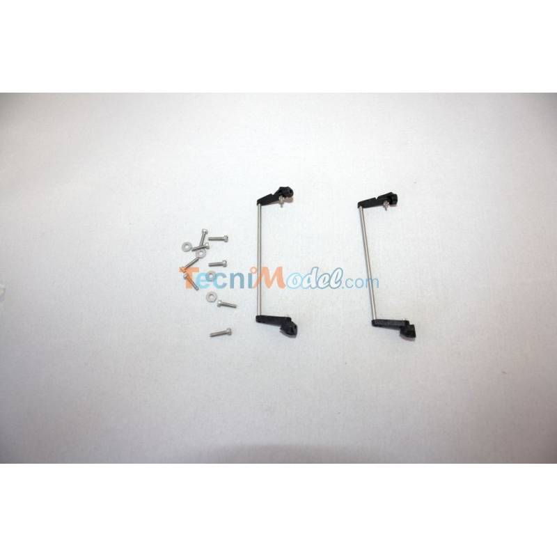 2 Supports de rétroviseurs articulés en métal pour Tamiya MAN 1/14 THICON MODELS 50162