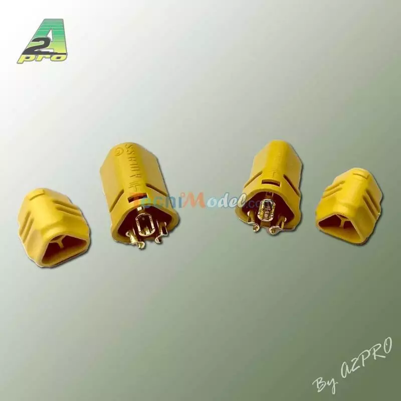 1 paire de Connecteurs 3 pôles MT30 OR 1 mâle + 1 femelle A2Pro 14233
