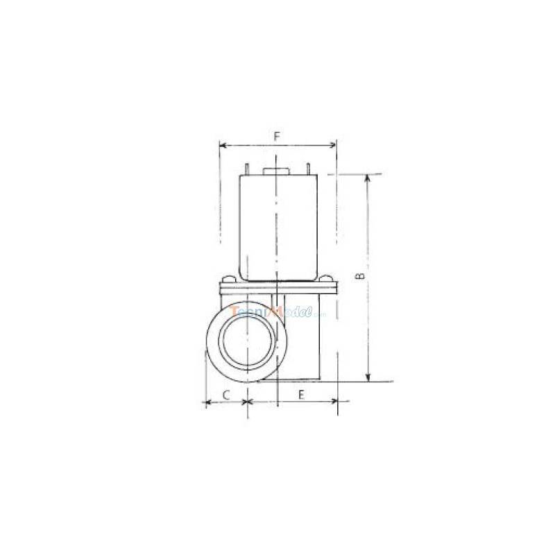 Propulseur d'étrave Ø 16mm étanche Ref Raboesch 108.02