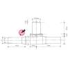 Bow thruster Ø 16mm waterproof Ref Raboesch 108.02