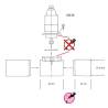 Bow thruster Ø30mm waterproof Ref Raboesch 108.30