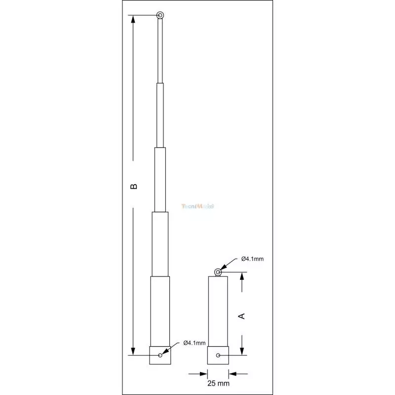 Vérin hydraulique télescopique LESU 130-495mm
LESU Y-1509-130