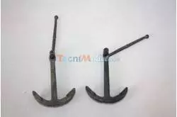 2 Ancres métal 58x41mm pour yacht classique fin 19eme