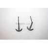 2 Metal anchors 23x17mm for classic yacht late 19th century AERO-NAUT 562320