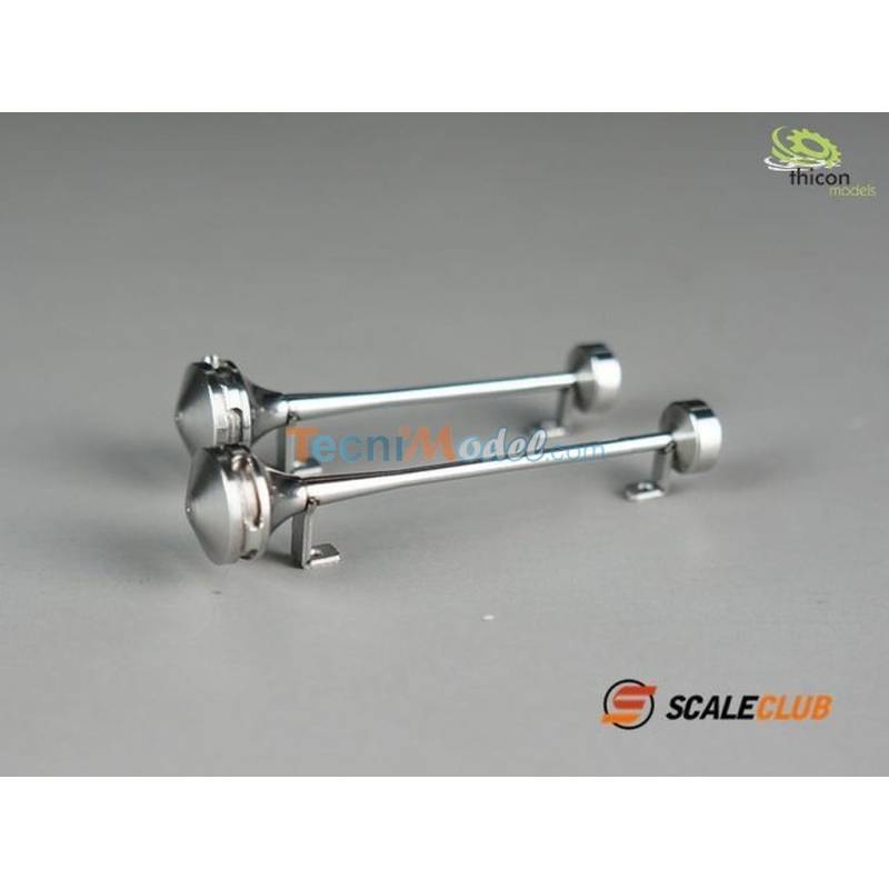 Paire de trompes en inox