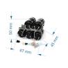 Dummy compressed air tank for truck rc 1/14
LESU G-6120