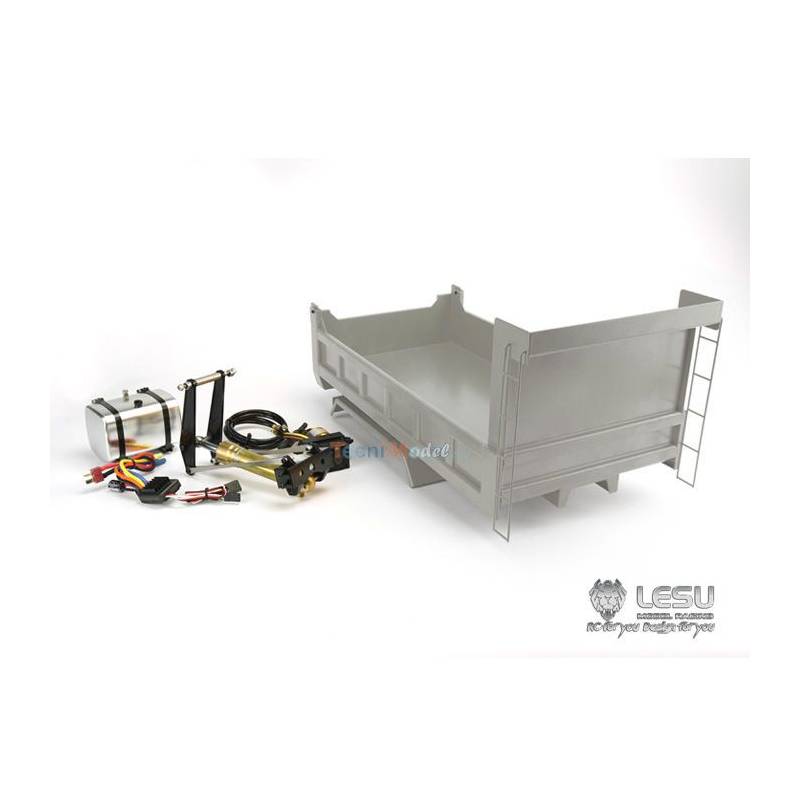 LESU bucket assembly kit with hydraulic lift for 3-axle 1/14 RC Truck - Lesu LS-20160811-B