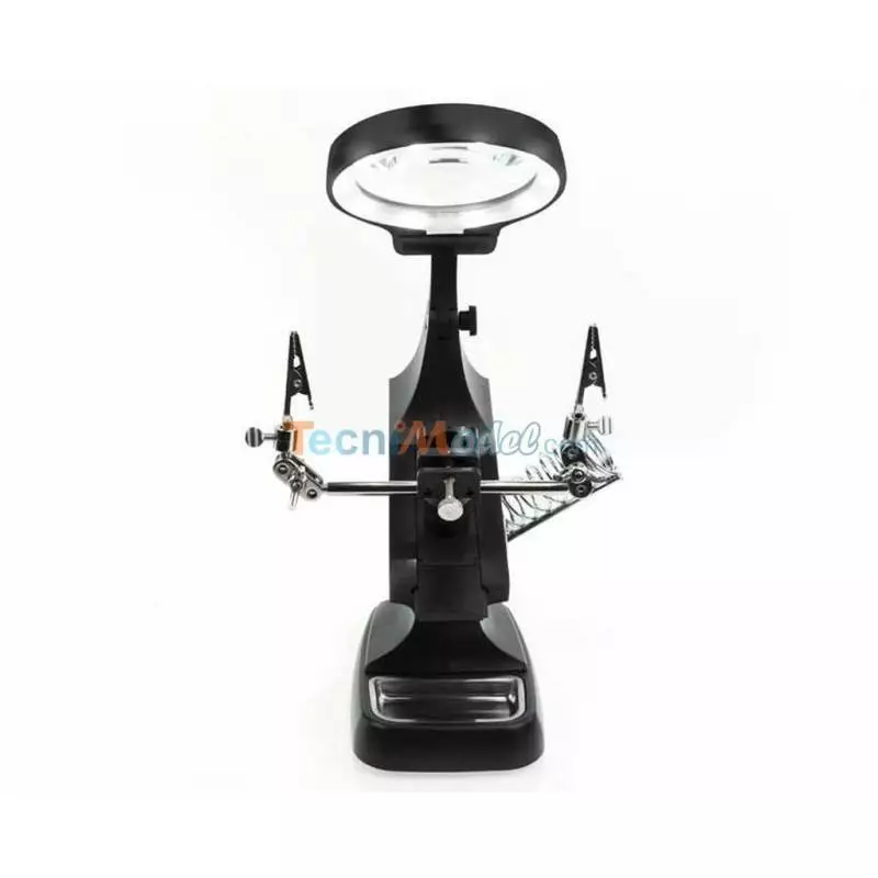 Troisième main et station de travail loupe LED KRICK 492398
