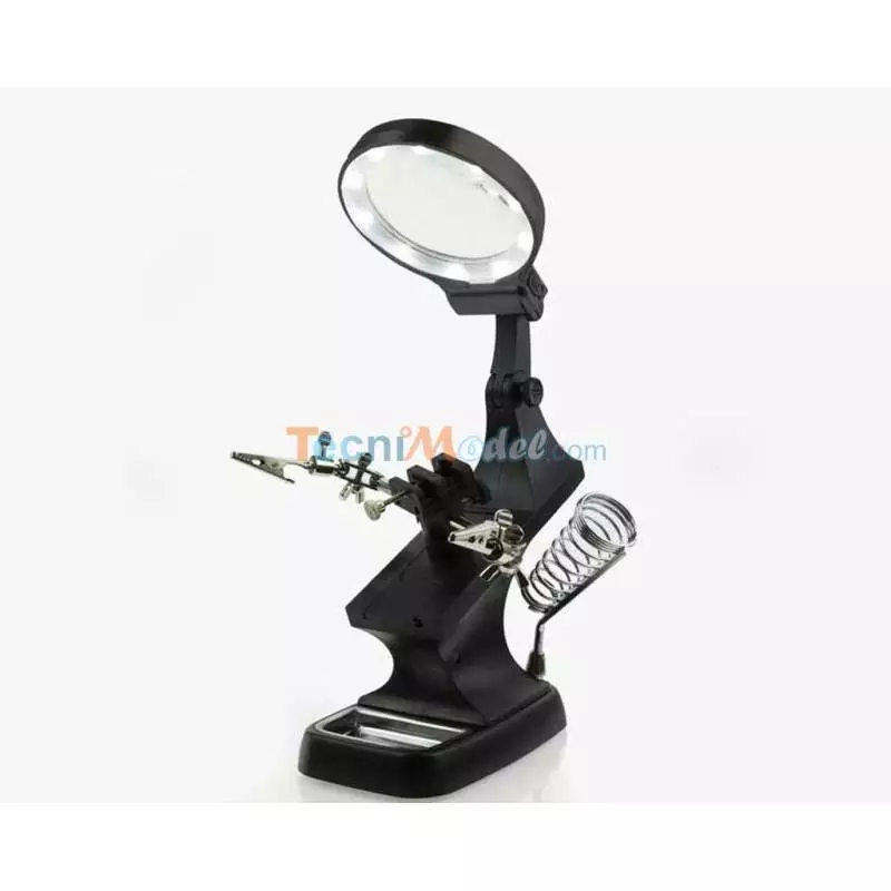 Troisième main et station de travail loupe LED KRICK 492398
