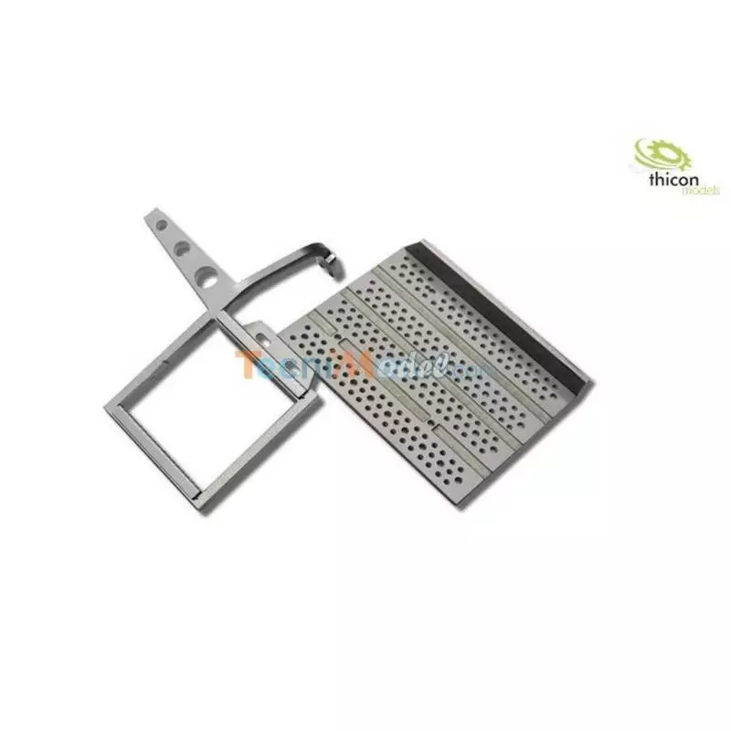 Stainless steel step for RC Actros and Arocs 6x4 1/14 - THICON MODELS 50115