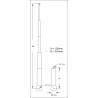 Hydraulic system with telescopic cylinder 100-345mm LESU LESU Y-1509-A-100