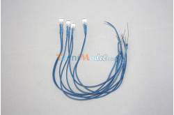 4 Leds câblées 5mm bleu luminosité forte 12v fil de 18cm