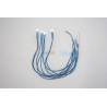 4 wired Leds 5mm blue high luminosity 12v 18cm wire