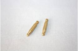 2 ridoirs laiton M2 14mm 2 embouts anneaux