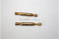 2 brass turnbuckles M2 17mm 2 split ends