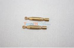 2 ridoirs laiton M2 14mm 1 embout cylindrique et 1 embout anneau