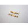 2 ridoirs laiton M2 17mm 1 embout cylindrique et 1 embout anneau