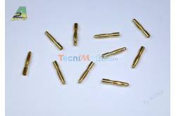 10 Connecteurs Or 2.0 mm mâle