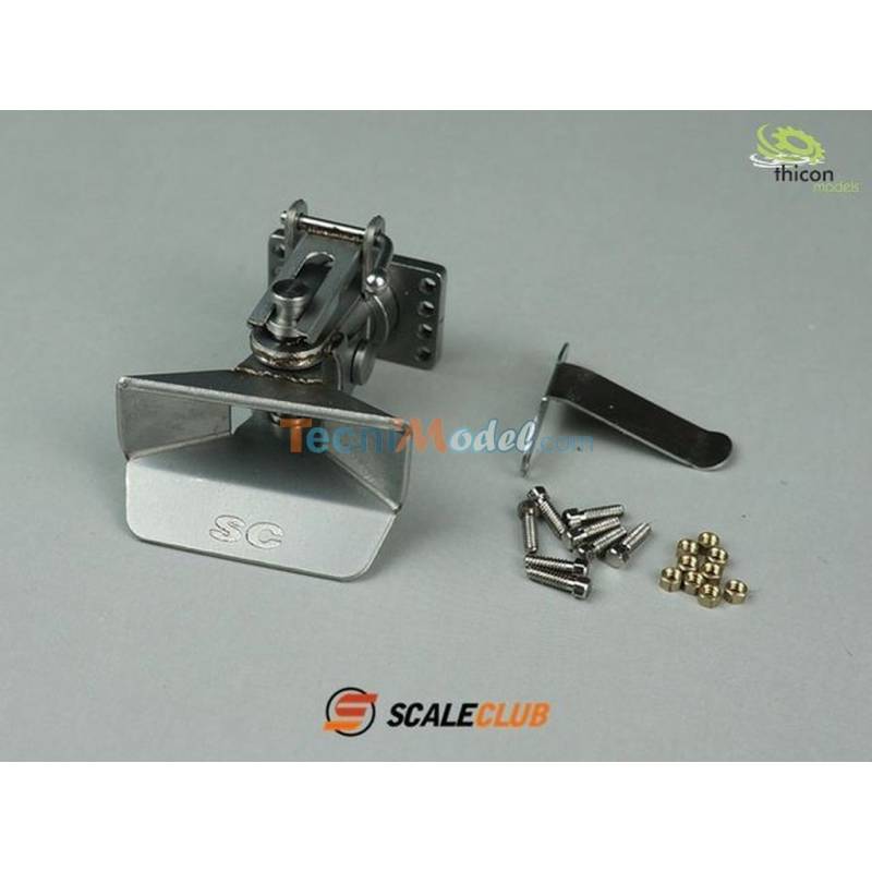 Attelage articulé en Inox pour camion rc 1/14 THICON MODELS 50198